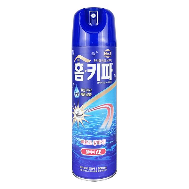 홈키파 엘비이 수성 알파 모기 파리 에어졸 500ml -O