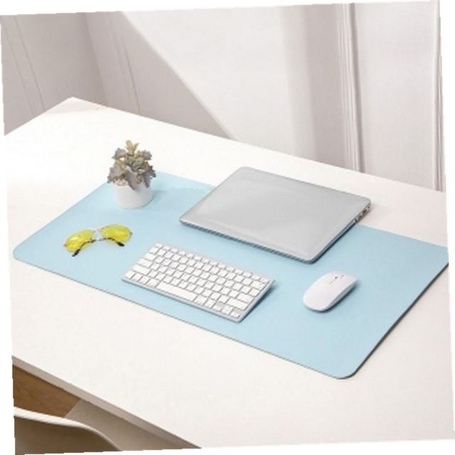 데스크패드 롤링휴대용가죽데스크매트(90x45cm)(스카이블루)