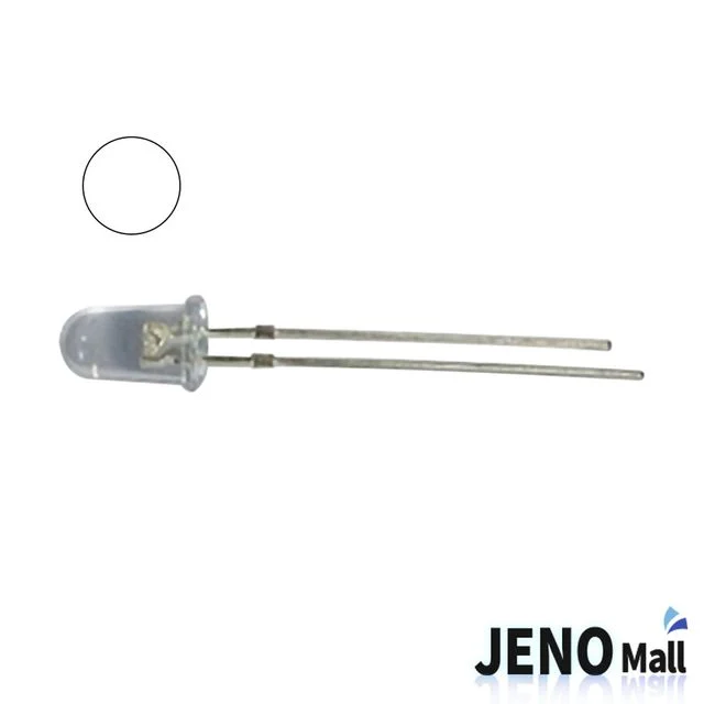 5mm 원형 DIP LED 발광다이오드 웜 화이트 3300K (HBL0917)