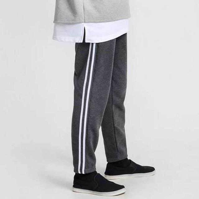 남자 트레이닝 바지 기모 팬츠 옆이선 일자 데일리