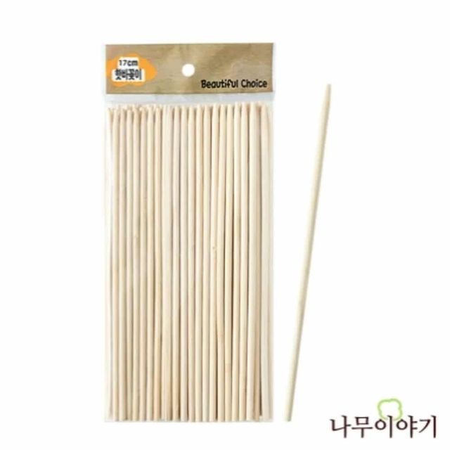 핫바꼬지 17cmx100P 오뎅꼬지 과일꽂이 오뎅꼬챙이 어묵꼬치 산적꽂이