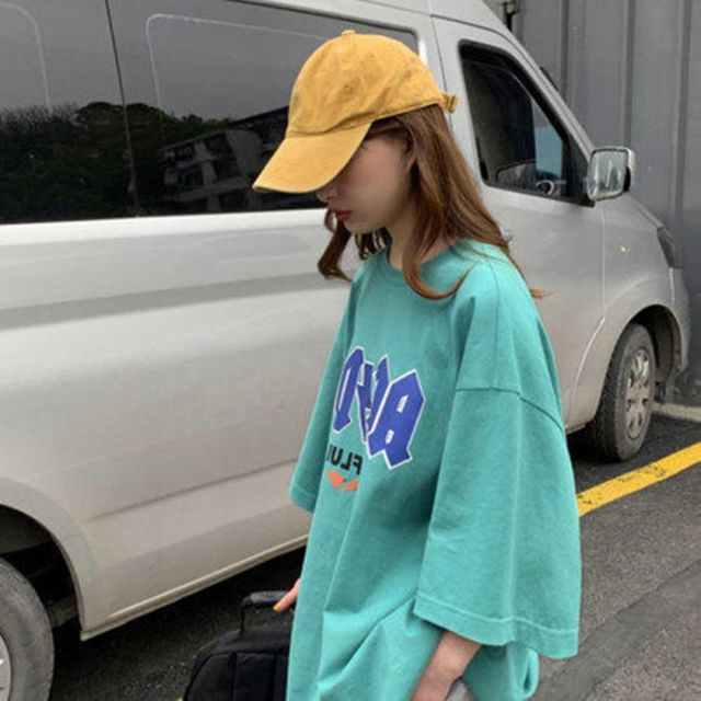 라운드티 여자친구 데일리 빅사이즈 여성티셔츠 반팔