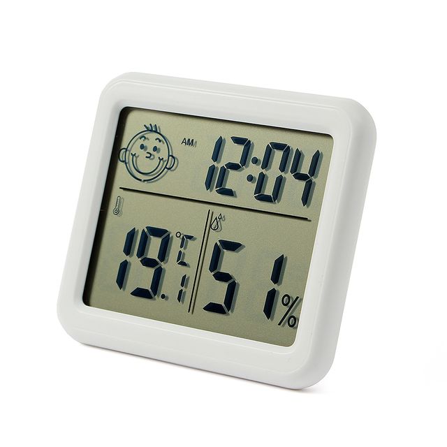 디지털 탁상시계 온습도계, 원데이클락 LCD 온도 습도계