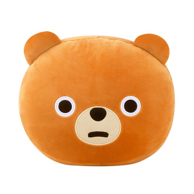 B패밀리 얼굴 쿠션 아기곰 인형 베개 사무실 키덜트