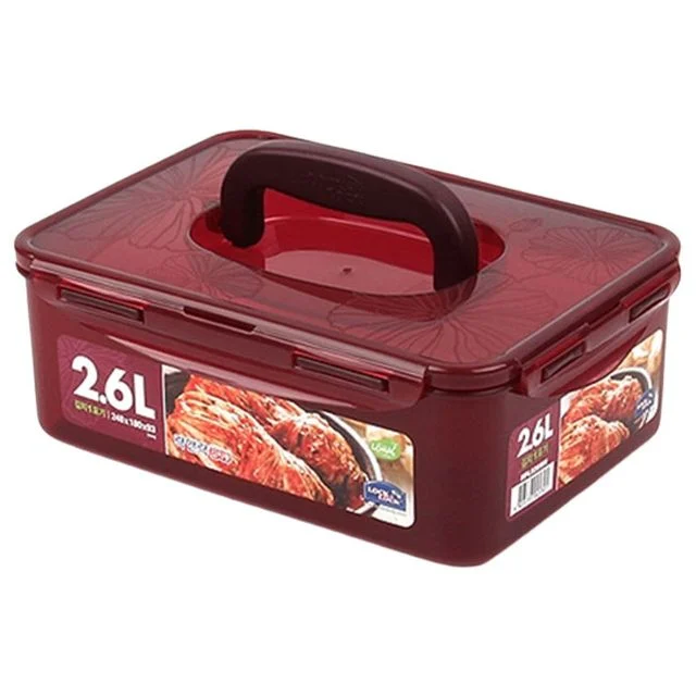 락앤락 한손 핸디 김치통 2.6L 사각 밀폐용기