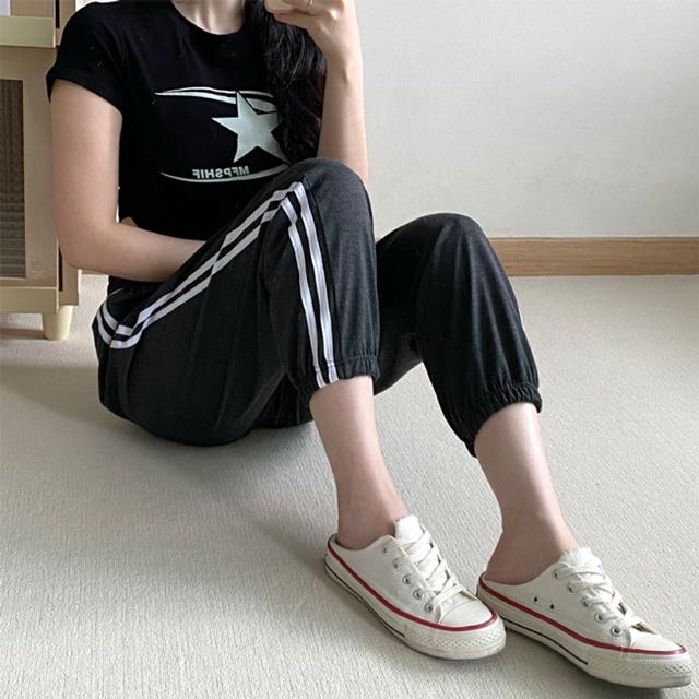 여성 2선 밴딩 조거팬츠 4컬러 1P 데일리 편한 면바지