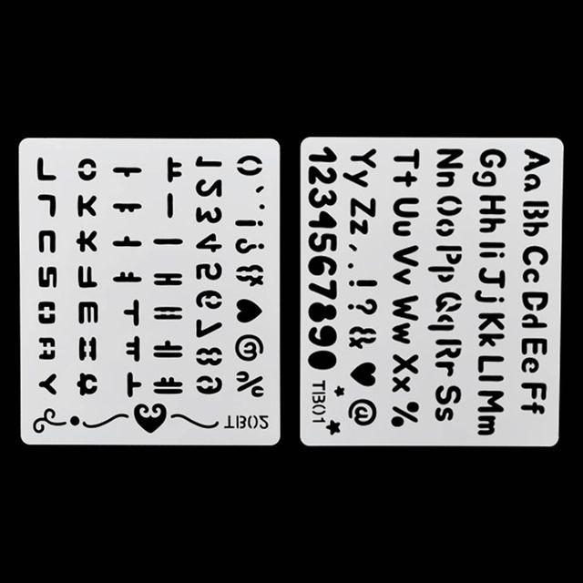 TBZ (TD) (집콕) 하비 스텐실 모형판 (한글 영어 2종 택 1)