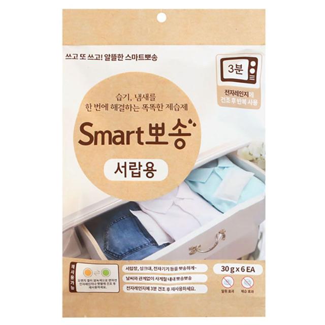전자레인지 3분으로 다시 쓰는 서랍 제습제 30g 6입