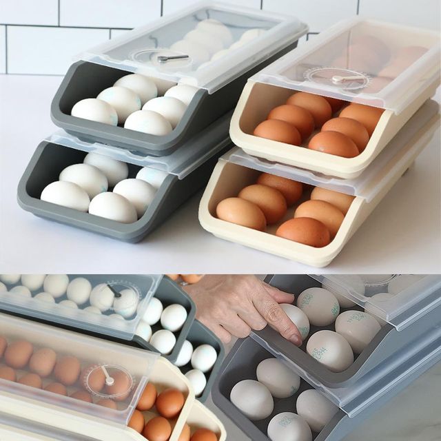 계란트레이 2p 세트, 랍슨 유통 계란 슬라이딩 보관 용기