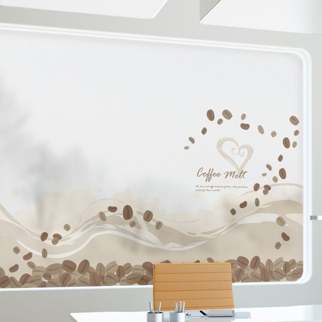 무점착반투명시트_Coffee melt_A01_W90xH90cm