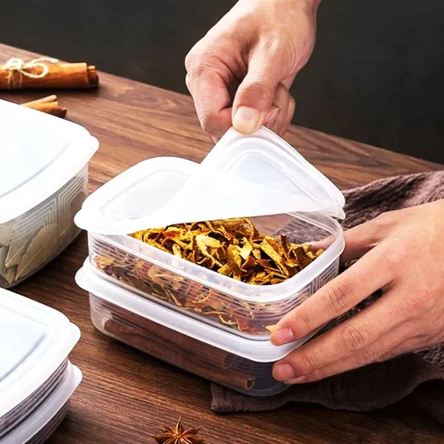 보관통 밀폐 450ml 반투명 플라스틱용기 2P 냉장