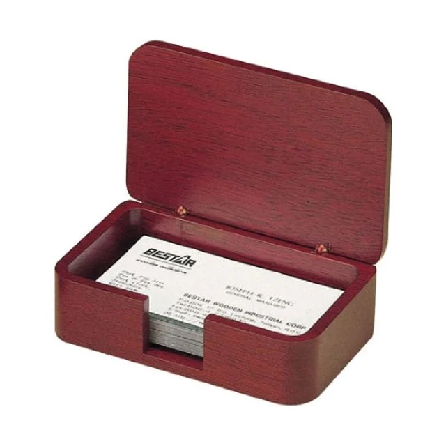우드클럽 탁상용 명함통 1315WDM/111x73x39mm (1개)