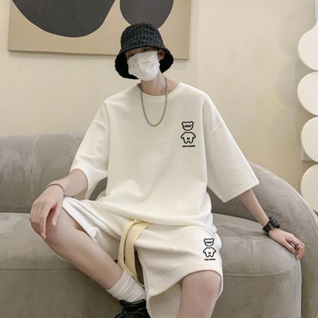 세트 면티 카라티 캐쥬얼 남자티셔츠 빅사이즈 휴가