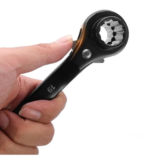 양면 자동 라쳇렌치 19mm 21mm, 강력 토크 렌치