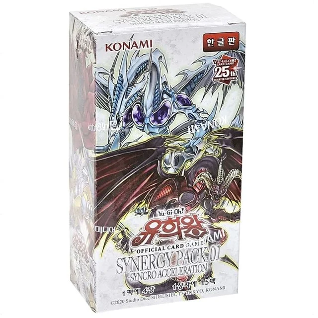 유희왕카드 싱크로엑셀러레이션 시너지팩 1탄 TCG 듀얼 트레이딩 카드 게임 세트