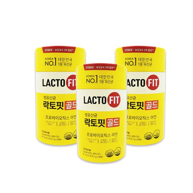 종근당건강 락토핏 생유산균 골드 2g x 50포 3박스