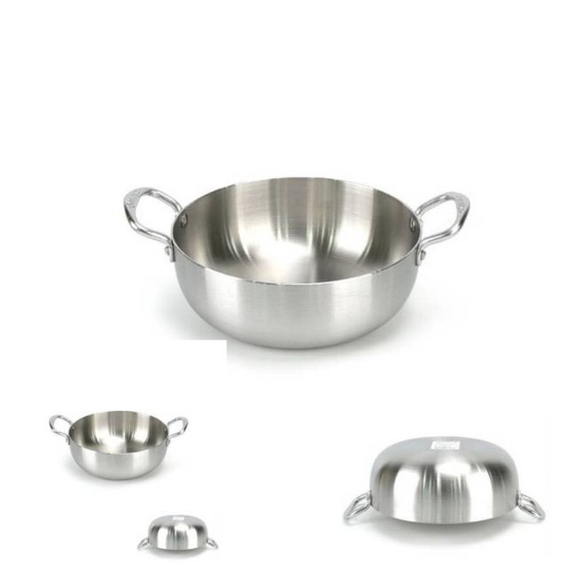 스텐 삼중 샤브샤브 양수냄비 2호 오뎅탕 찌개