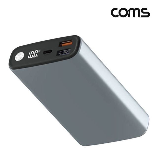TBZ Coms 아이웨어 보조배터리 15000mAh 메탈그래이 USB 2P 65W PD 3P 초고속충전 IPB-1500PD CY2010