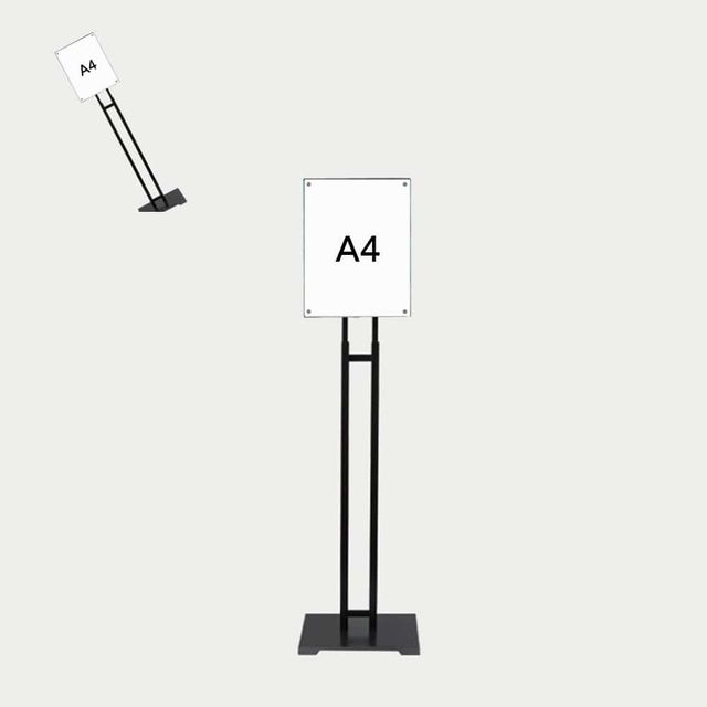 자석식 슬림 사인스탠드 A4 2기둥 가로세로겸용 POP스탠드 POP거치대 스탠드POP 마트POP