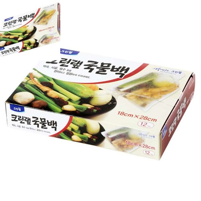 크린 국물백 18x28x12매 국물팩 일회용국물팩주머니 국물용다시팩 다시팩