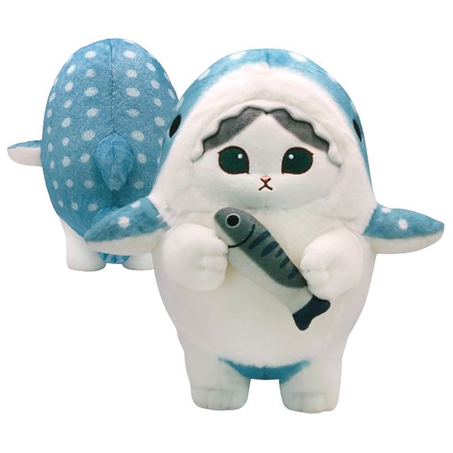 모후샌드 상어코스튬 블루바이냥 인형 25cm 1P 고양이