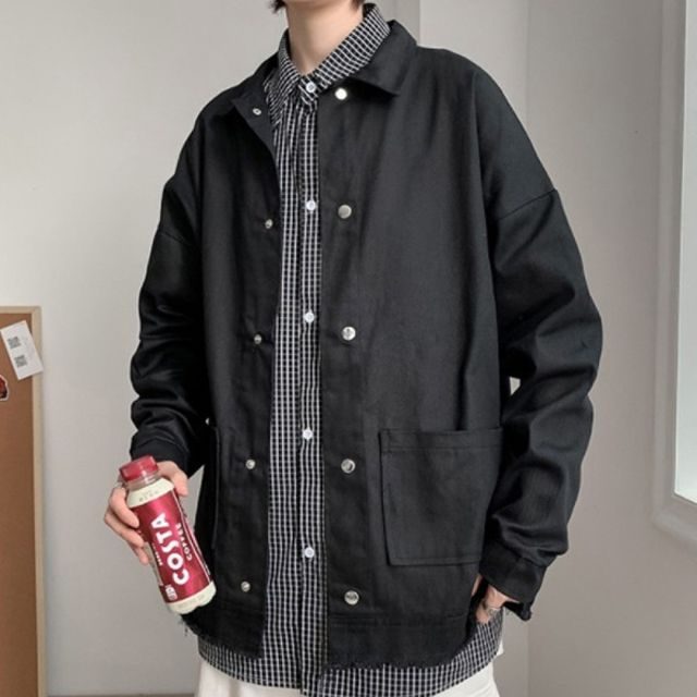 남성용 야상형 트러커 재킷 캐주얼 셔츠 자켓