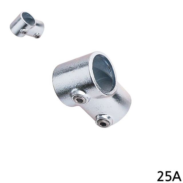 다용도 파이프클램프 25A 33.7mm 실버 고정클램프 파이프조인트 파이프브라켓 원형클램프