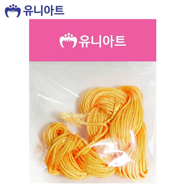 매듭실 노랑 아트공예재료 실팔찌재료