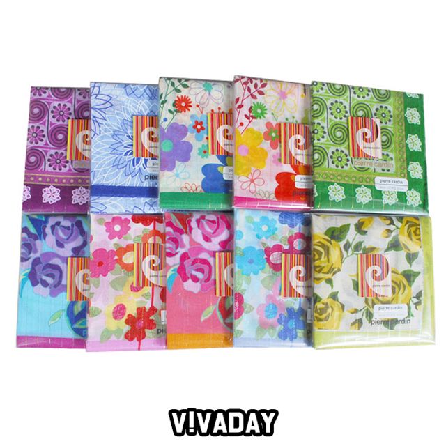VIVADAY-SC62 순면 여성손수건 10매입