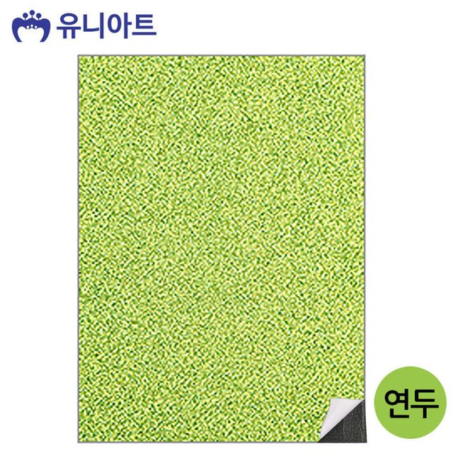 JMds 유니아트(펠트) 2500 반짝이 펠트지 (접착) (연두)