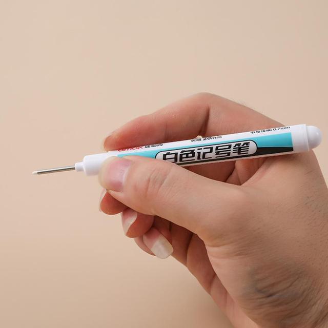 깊은 구멍 빠른건조 워터프루프 마커-화이트 마카류