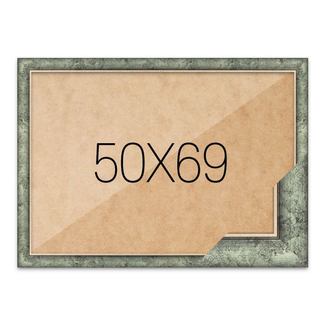 퍼즐액자 50x69 고급형 슬림 엣지 앤틱그린