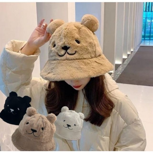 겨울 벙거지 모자 퍼 보온 햇 도비모자