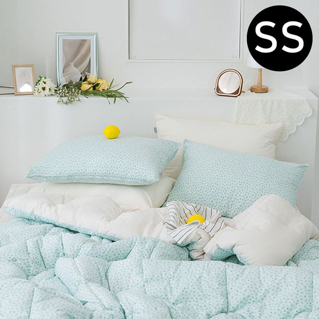JMds 러블리 데이지 차렵이불 베개커버세트 슈퍼싱글 SS (민트) (베개솜 별매)