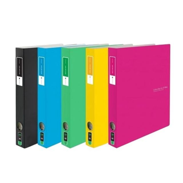 6000 칼라칩 3공D링바인더 3cm PP 핑크 GWM