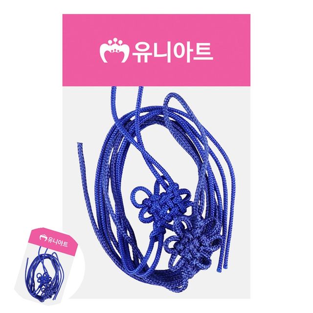 전통매듭노리개 전통매듭끈 매듭 대 파랑 2개입