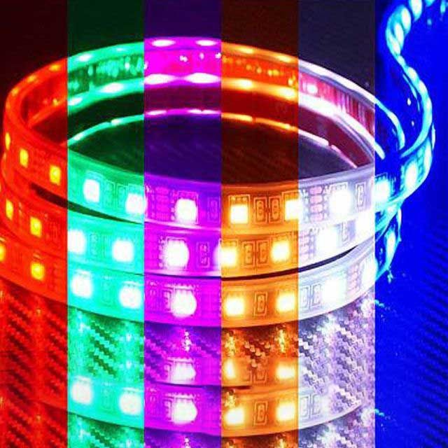 12V 튜브 타입 LED 바 RGB 10cm 자동차 조명 DIY