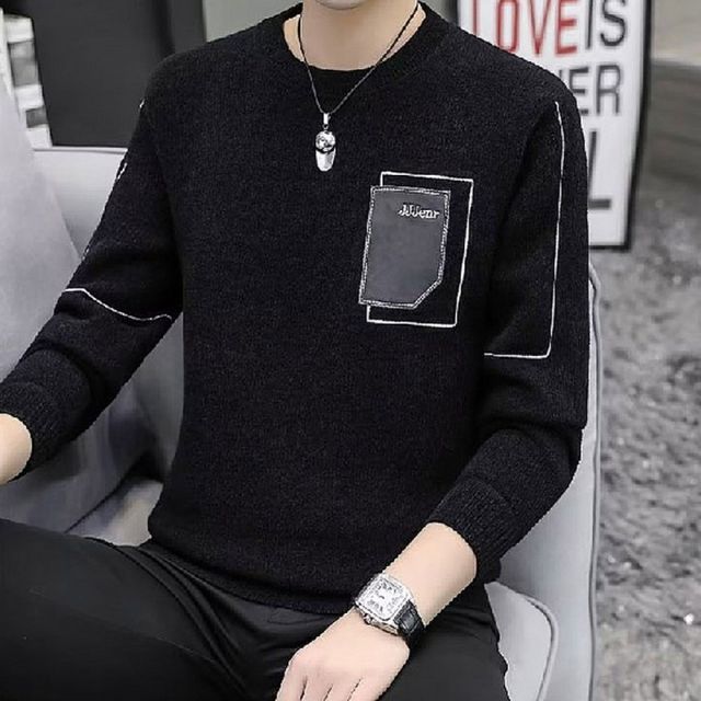 남자 겨울 골덴 기모 긴팔 티셔츠 남성 캐주얼 니트 스타일 맨투맨 이너웨어 상의