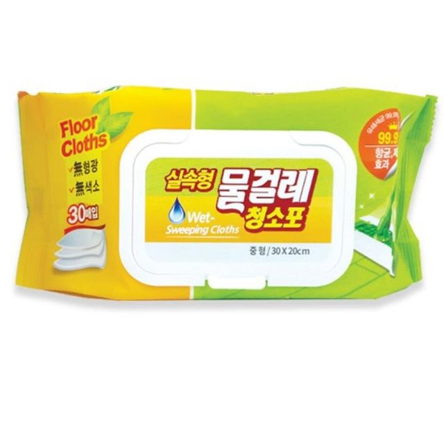 중형 30매 물걸레청소포 밀대청소포 일회용물걸레 교체형걸레 물티슈걸레 손걸레