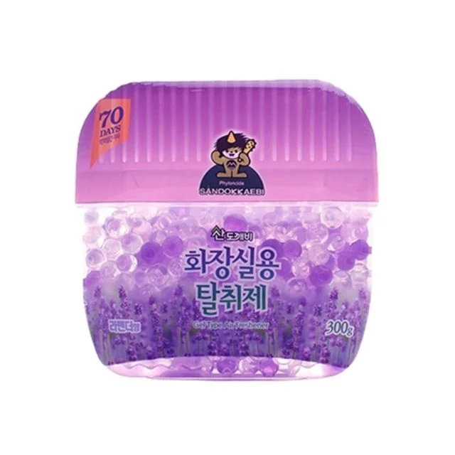 혜명몰 산도깨비 화장실용 탈취제 라벤더향 300g - 박스 (20개입) 카페디퓨저 실내방향제 매장방향제 미용