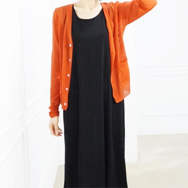 롱가디건 여자 기본 카디건 아우터 데일리 아이템