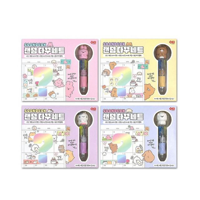 4P세트다꾸세트 다꾸용품 리무버블스티커 4P세트 랜덤색상 감성다꾸세트 4개