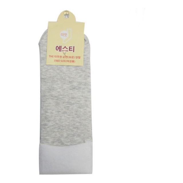 성인 순면 양말 여성용 10P 세트 - 편안한 중목/장목 기본 양말