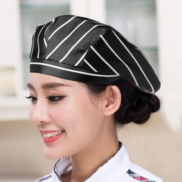 주방 조리모 카페 베레모 유니폼 작업용 위생 모자 빵집 제빵사 조리사