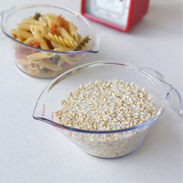 기울어진 디자인 키친 계량컵 300ml 눈금자 주방 용품