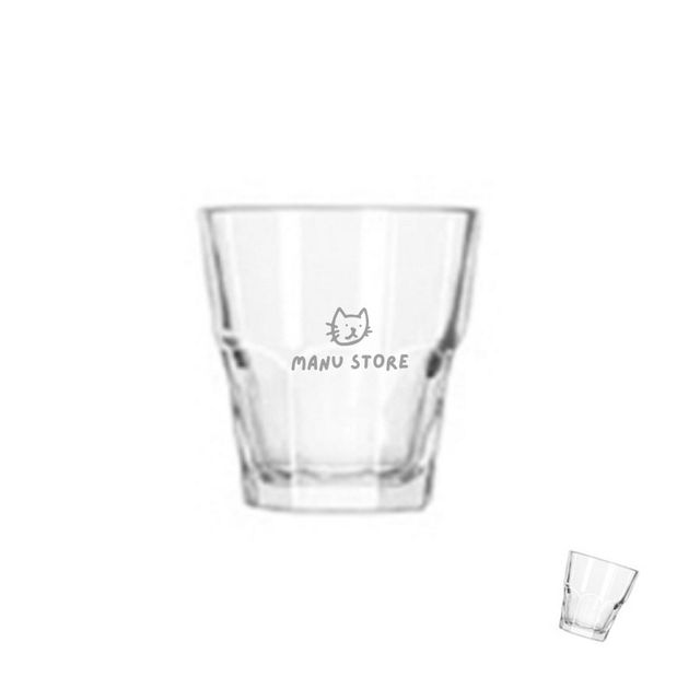 투명유리컵 물컵 락잔 유리잔 230ml