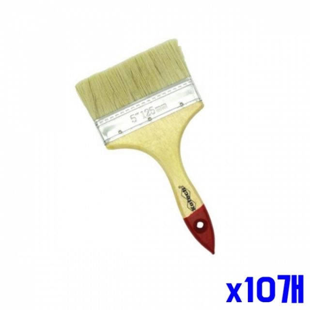 WL 가벼운 우드 페인트 붓 청소붓 x10개 체인트붓 막붓