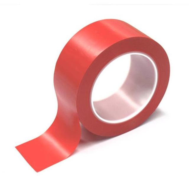 마킹 테이프 적색 안전 표시 라인용, 33m 100mm