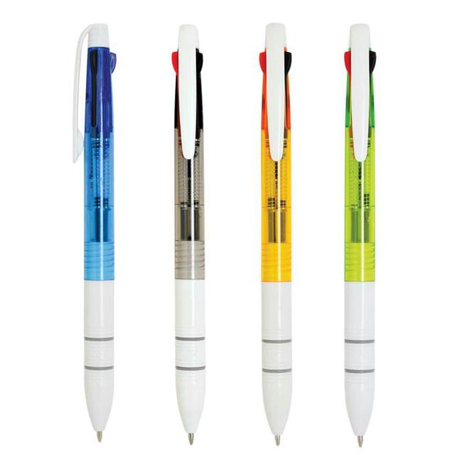 보야 삼색 3색 볼펜 R3 1.0mm 판촉 실크 인쇄