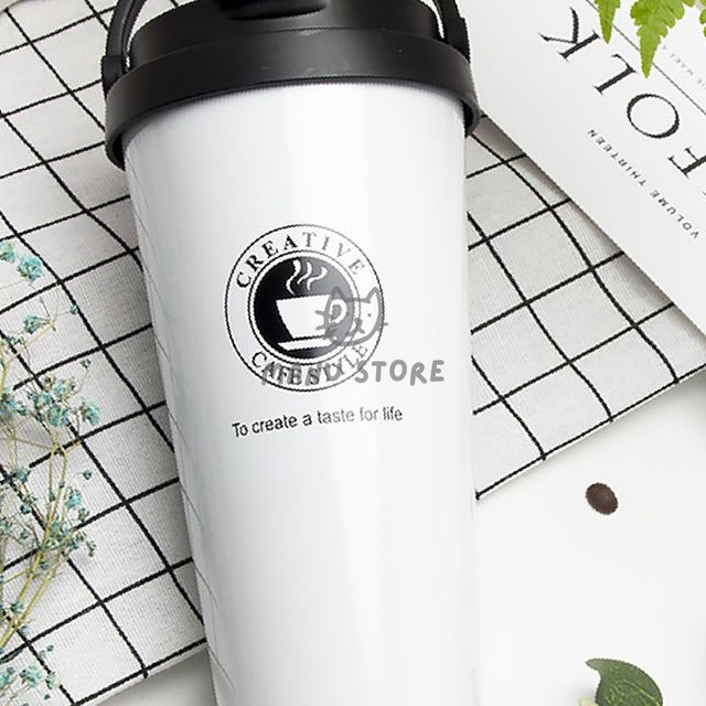 보온보냉컵 냉온텀블러 밀폐 뚜껑 텀블러 450ml 화이트